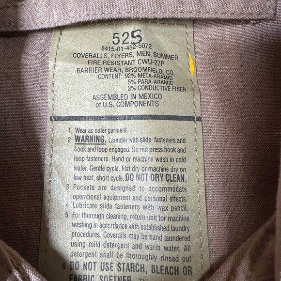 Vintage Flying Firefighters CWU-27/P Coveralls 1980s - Measurements in Desc - Picture 5 of 8